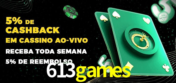 Promoções do cassino ao Vivo 613games